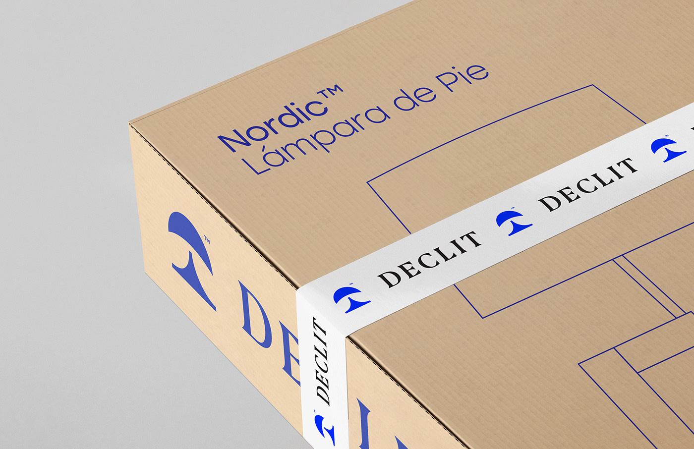 Declit家居燈具品牌標志設計