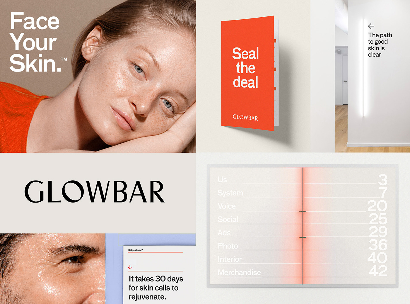 Glowbar護理店品牌形象設(shè)計