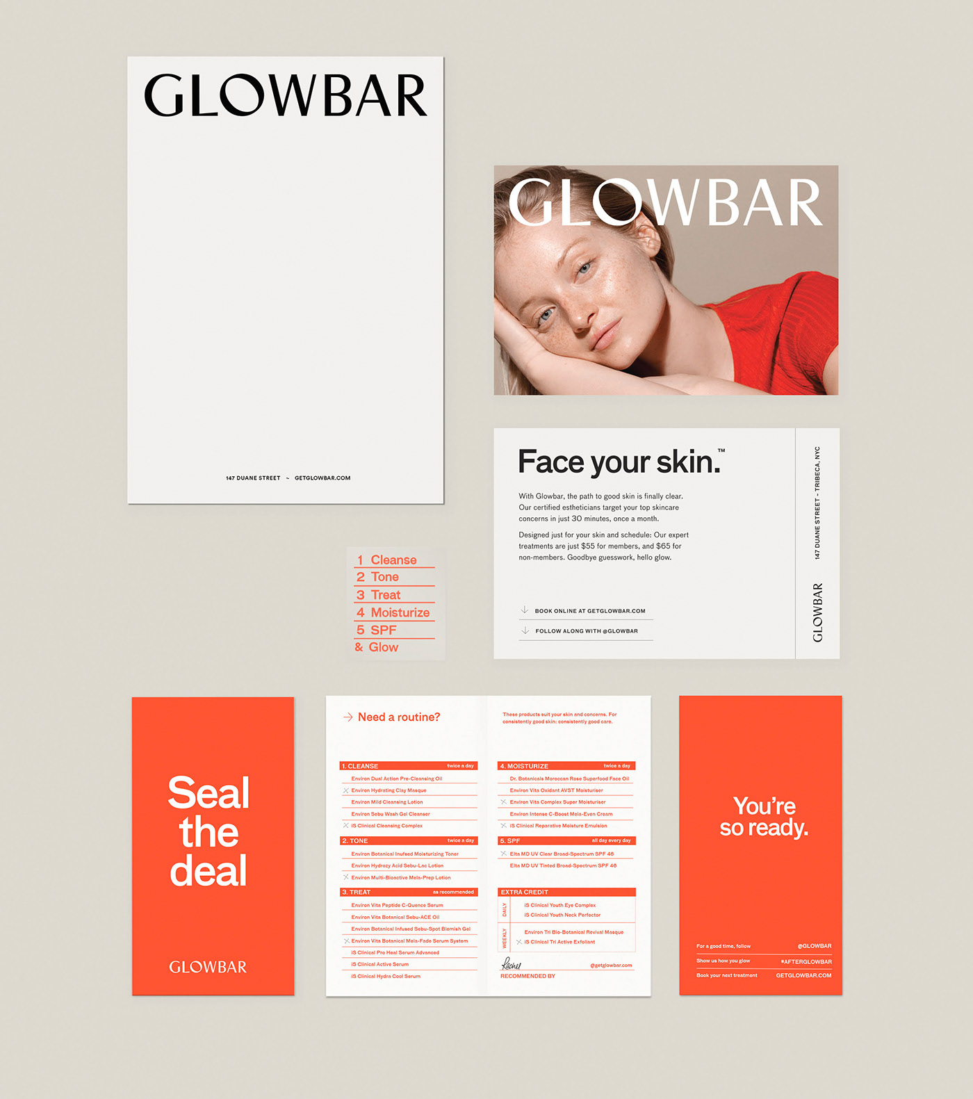 Glowbar護理店品牌形象設(shè)計